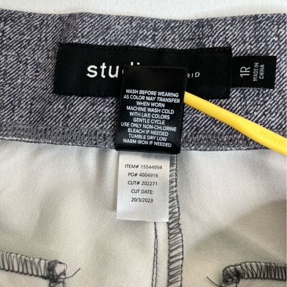 Studio by Torrid Pull On Relaxed Taper High Rise Ponte Gray Blue Pants Women 1X - Picture 9 of 13